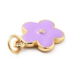 Rack Plating Brass Enamel Charms&nbsp;KK-G387-09G-04