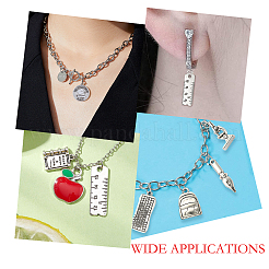 40Pcs 8 Styles Tibetan Style Alloy Pendants&nbsp;TIBE-FP0001-17