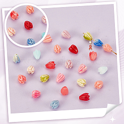 54Pcs 9 Colors Epoxy Resin Beads&nbsp;RESI-GA0001-27