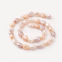 Natural Cultured Freshwater Pearl Beads Strands&nbsp;PEAR-G007-14