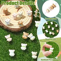 16Pcs 8 Colors Handmade Porcelain Beads&nbsp;PORC-CJ0001-53