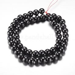 Magnetic Synthetic Hematite Bead Strands&nbsp;G-A165A-8mm