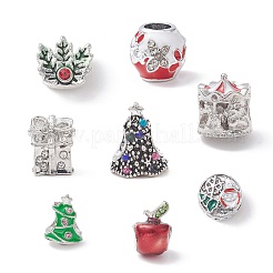 Alloy Rhinestone European Beads&nbsp;MPDL-Q213-21AS