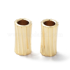 Rack Plating Brass Tube Beads&nbsp;KK-R149-02A-G