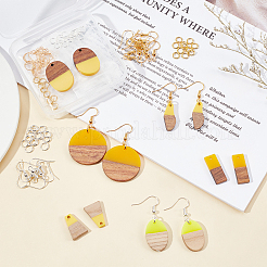 DIY Dangle Earring Making Kits&nbsp;RESI-OC0001-15