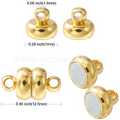 10 Sets 2 Colors Brass Magnetic Clasps&nbsp;KK-CJ0001-90
