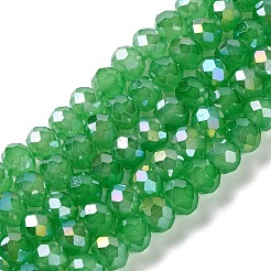 Baking Electroplate Glass Beads Strands&nbsp;LS-DGLA-A039-J6MM-B03