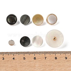 1-Hole Natural Shell Shank Buttons&nbsp;BUTT-XCP0001-15