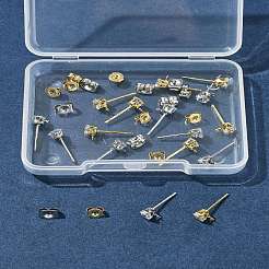 16Pcs Brass Stud Earring Findings&nbsp;KK-FS0001-58