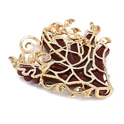 Brass Micro Pave Clear Cubic Zirconia Brooches&nbsp;JEWB-Z042-01KCG