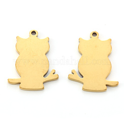 PVD Vacuum Plating 201 Stainless Steel Pendants&nbsp;STAS-N092-35B-G