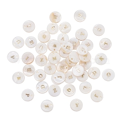 Natural Freshwater Shell Pendants&nbsp;SSHEL-CJ0001-07