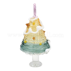 Handmade Lampwork Christmas Tree Ornaments&nbsp;LAMP-C026-06B