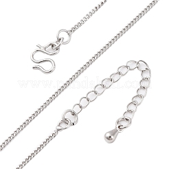 1.2MM Brass Twisted Chain Necklaces&nbsp;NJEW-D302-64P