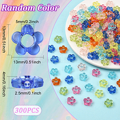 300Pcs Transparent Acrylic Bead Frame&nbsp;MACR-SP0002-03