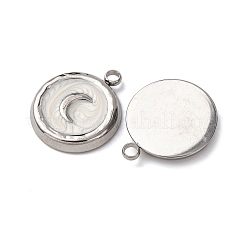 304 Stainless Steel Enamel Pendants&nbsp;X-STAS-P406-20P