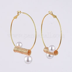 (Jewelry Parties Factory Sale)Brass Hoop Earrings&nbsp;EJEW-JE03939