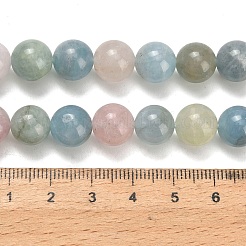 Natural Morganite Beads Strands&nbsp;G-H329-C10-12mm-AB