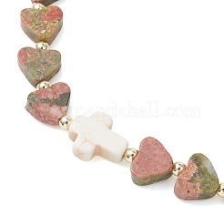 Natural Gemstone Beads Stretch Bracelets&nbsp;BJEW-JB13398