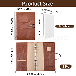 Vintage PU Leather Binder Travel Journal&nbsp;AJEW-WH20130-219C
