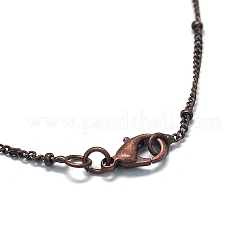 Brass Satellite Chain Necklaces&nbsp;NJEW-D302-84R