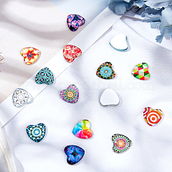 120Pcs Glass Cabochons&nbsp;GLAA-PH0008-25