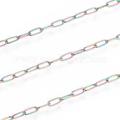 Ion Plating(IP) 304 Stainless Steel Paperclip Chains&nbsp;CHS-F010-01H-MC