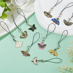 10Pcs Alloy Enamel Mobile Straps&nbsp;HJEW-DC00068
