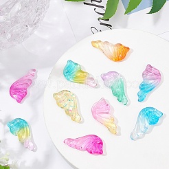 Spray Painted Glass Pendants&nbsp;GGLA-BC0001-003