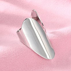 Non-Tarnish 304 Stainless Steel Open Cuff Ring&nbsp;X-RJEW-Q775-01P