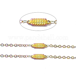 Ion Plating(IP) 304 Stainless Steel Rectangle Link Chains&nbsp;STAS-B041-10MC