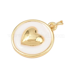 Brass Enamel Pendants&nbsp;KK-L251-02G-A04