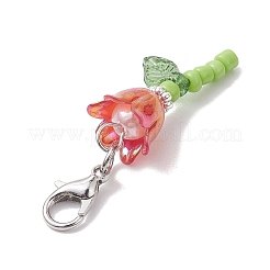 Lily Glass & Acrylic Pendant Decorations&nbsp;HJEW-JM01988