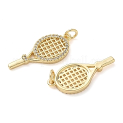 Brass Micro Pave Cubic Zirconia Pendants&nbsp;KK-D502-23A-G