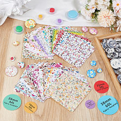 5 Sets 5 Styles Aluminum Blank Buttons&nbsp;FIND-OC0013-38