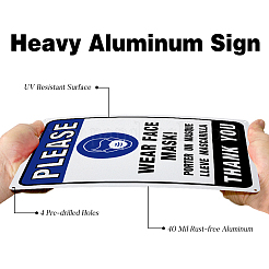 UV Protected & Waterproof Aluminum Warning Signs&nbsp;AJEW-GL0001-05C-01