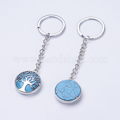 Synthetic Turquoise Keychain&nbsp;KEYC-E023-02H