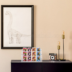 3-Tier Acrylic & PVC Organizer Display Riser Holder for Postcards Brooches&nbsp;ODIS-WH0108-041A