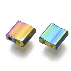 Electroplate Glass Seed Beads&nbsp;SEED-S023-44C-01