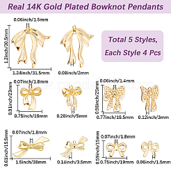 20Pcs 5 Styles Alloy Pendants&nbsp;FIND-BBC0004-16