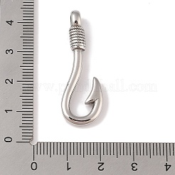 Non-Tarnish 304 Stainless Steel Hook Clasps&nbsp;STAS-C109-07P