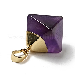 Natural Amethyst Pendants&nbsp;G-P474-03G-05