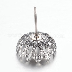 Tarnish Resistant 304 Stainless Steel Stud Earring Settings&nbsp;STAS-G081-54P