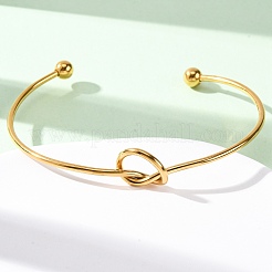 304 Stainless Steel Cuff Bangles&nbsp;BJEW-L706-01G