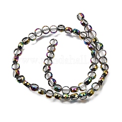 Electroplated Transparent Glass Beads Strands&nbsp;GL-CBA98F0-06A-03