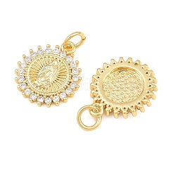 Religion Brass Micro Pave Clear Cubic Zirconia Pendants&nbsp;CU-CBA9482-01G-11