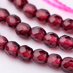 Natural Garnet Bead Strands&nbsp;X-G-K145-F-3mm-A