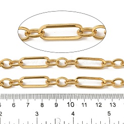 Ion Plating(IP) 304 Stainless Steel Rectangle Link Chains&nbsp;CHS-Q006-19G