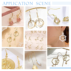 180Pcs 6 Style Brass Earring Hooks&nbsp;KK-PH0005-13