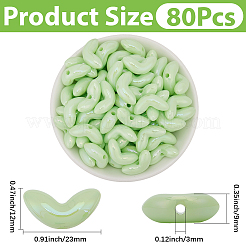 80Pcs UV Plated Transparent Acrylic Beads&nbsp;SACR-PA0001-17